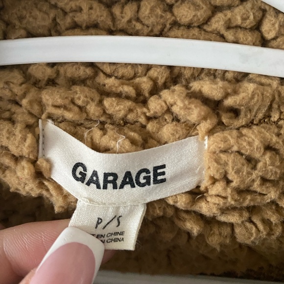 Brown Sherpa jacket from Garage in size small - Picture 2 of 3